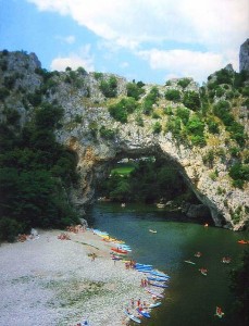 Die Ardèche, Pont d'Arc